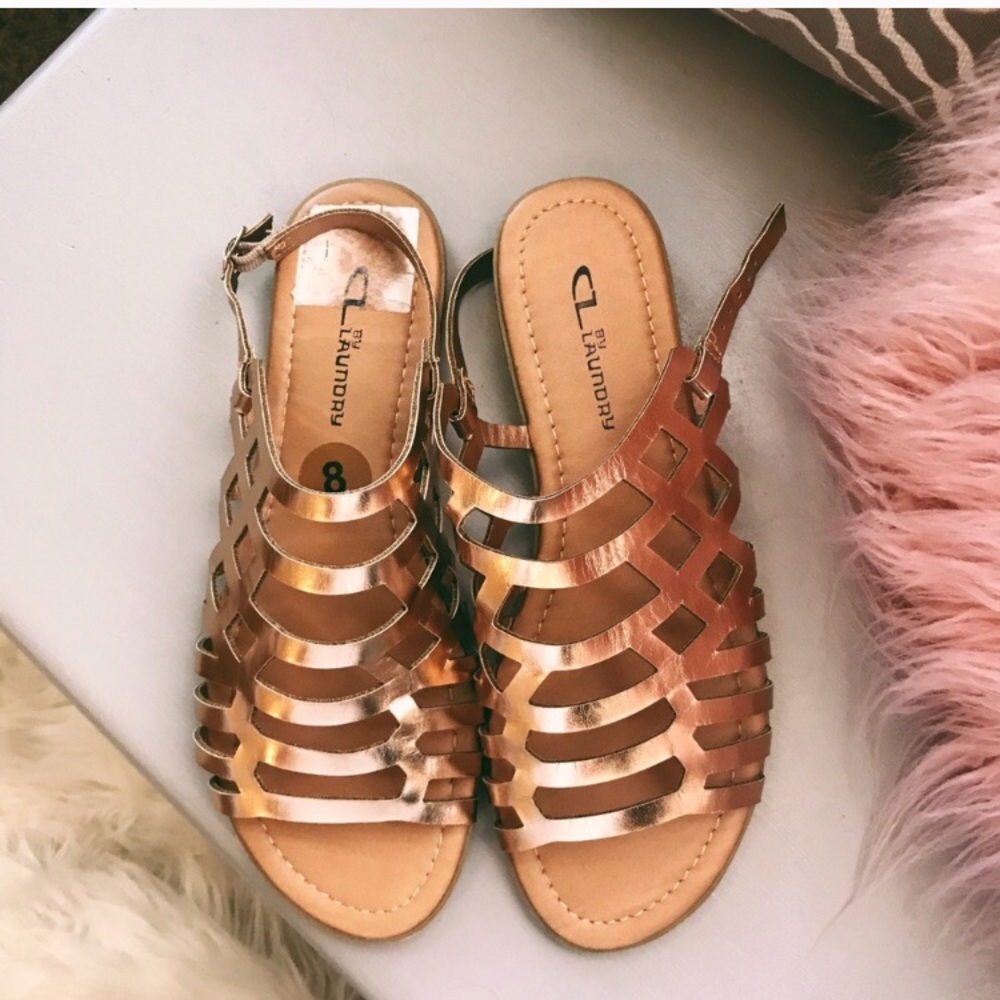 Gold sandals